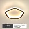 Modern Black Round LED Ceiling Light for Hallways