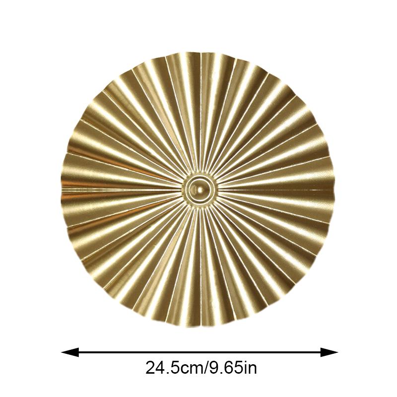 Home Decor Round Wall Pendants Round Golden Wall Hanging Metal Irregular Wall Disc Wall Decoration
