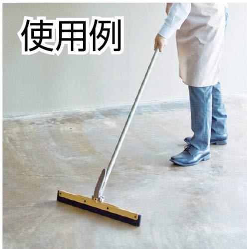 Azuma Deck Brush with Vertical and Horizontal Water Drain Wiper ST50L, Water Drain Width: Approx. 47cm, Handle Length: Approx. 126.5cm. The water drai