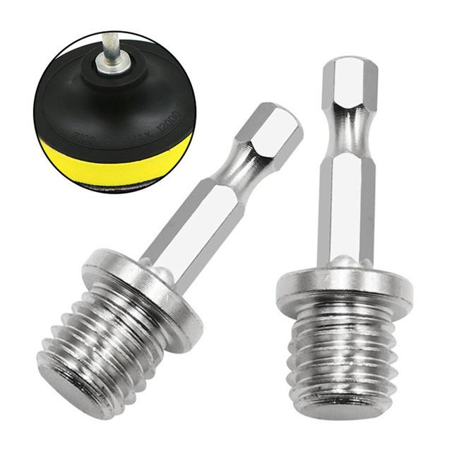 1 Stück Neu 10/14mm 1/4 Sechskant Verbindungsstangenadapter Bohrfutter M10 M14 Polierscheibenverbindung Sechskant Verbindungsstange