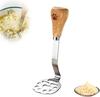High Performance Mini Masher Set, Stainless Steel Potato Smasher Tool with Wooden Handle, Small Food Masher for Potatoes, Beans, Meat, Vegetables