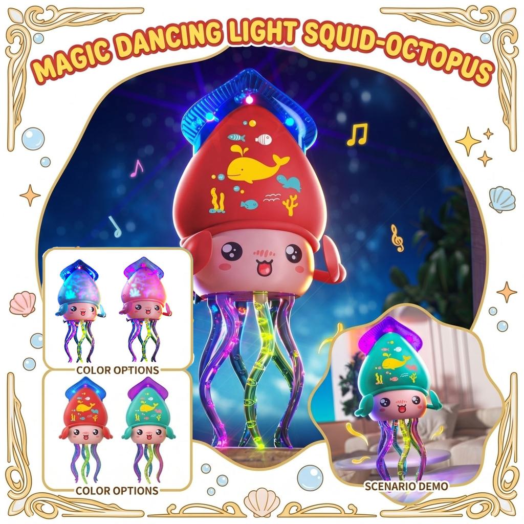 Electric, Magical Dancing Jellyfish With Automatic Obstacle Avoidance And Light Toy For Children.