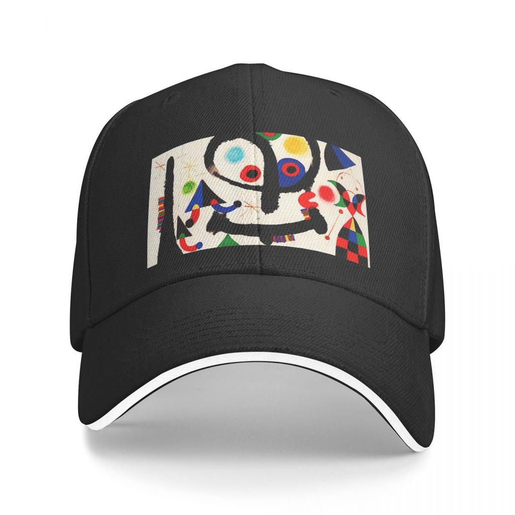 MIRO Abstract Figures Pink 2 Baseball Caps Fashion Unisex Women Hats Outdoor Adjustable Casual Cap Baseball Hat Polychromatic