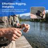 2PCS 4 in 1 Fly Fishing Knot Tool Quick Fast Tying Fishing Nipper  Fly Fishing