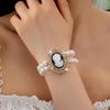 Europäisches doppellagiges Imitationsperlen-Schönheitsbild klassisches Mode-Damenarmband exquisite Perlen