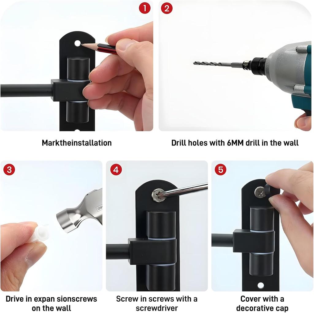 180° Rotating Motorcycle Helmet Rack Wall Mounted With Double Hook Detachable Bicycle Helmet Display Rack for Phone Storage