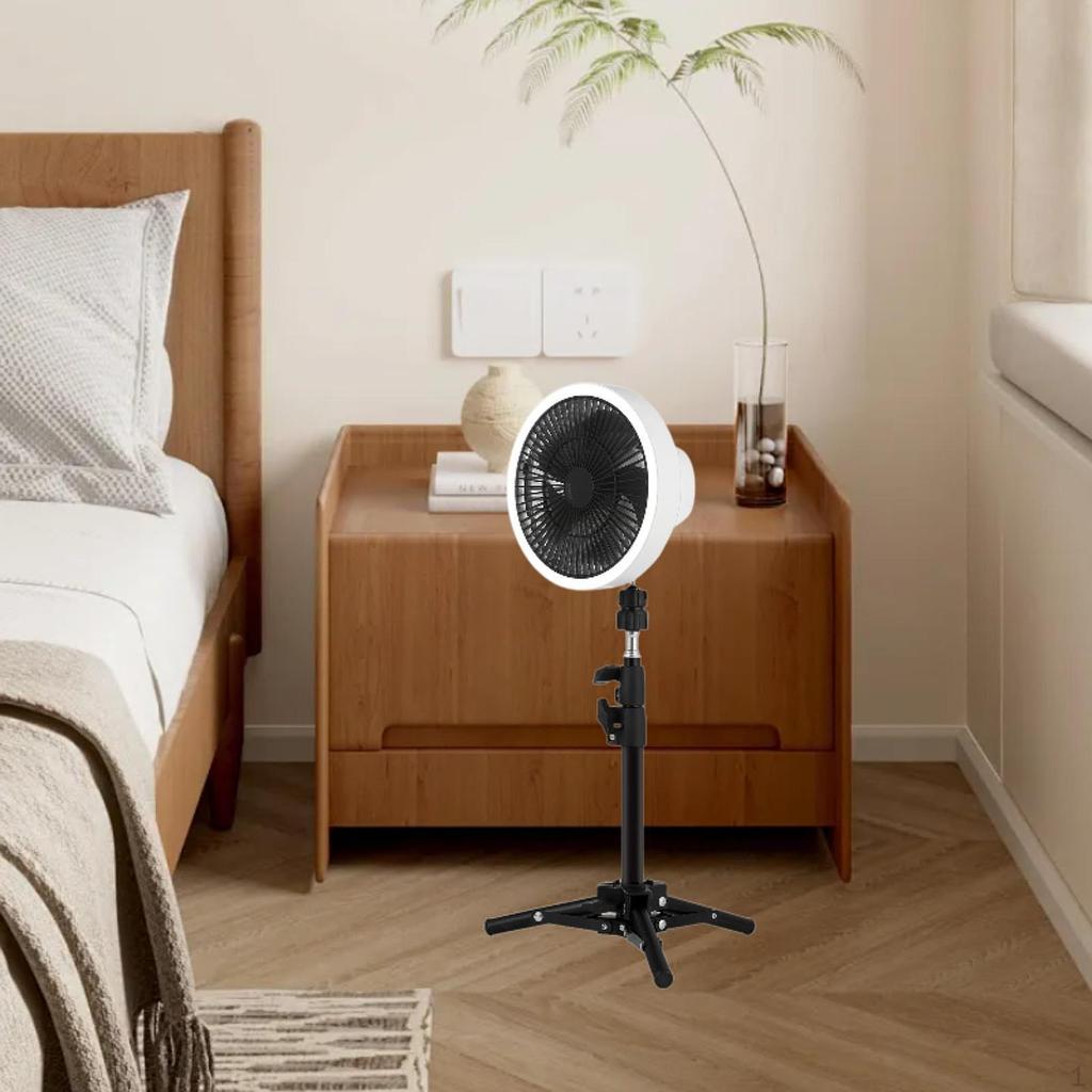 Camping Fan Tent with Tripod Stand Cooling 3 In 1 Speed Desk Desktop for Bed