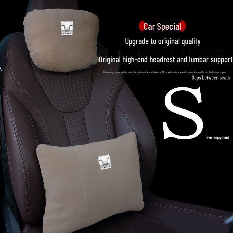 Car Headrest Lumbar & Neck Support Pillow for Tank 300/400/500 & Maybach Seats