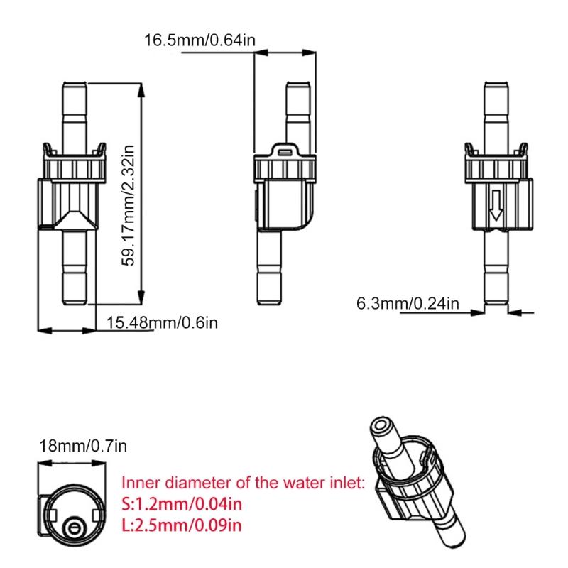 Miniature flows Meter Featuring Large opening Designs Corrosion Resistant Hall Effect flows Meter G1/2 Thread for Home