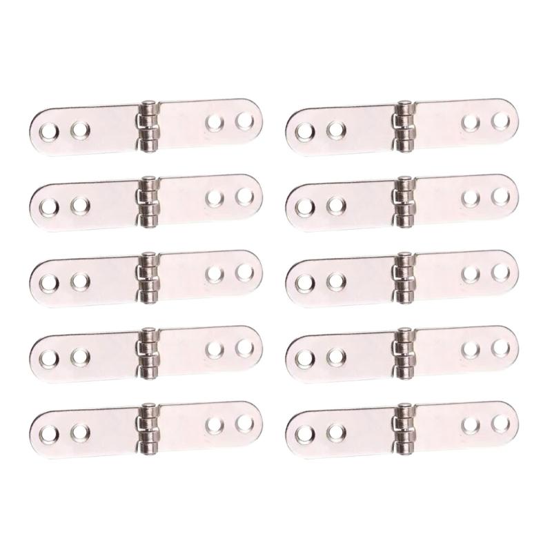 Upgraded Round Foldable Hinges Simple Install Foldable Hinges Furniture Hinges Hardware Hinge 10/20pcs for Furniture