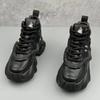 Herrenschuhe Luxuriöse Freizeit-Sneaker für Herren Bequeme Plateaustiefel für Herren Höhenvergrößernde, atmungsaktive High-Top-Sneaker für Herren
