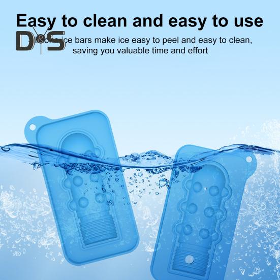 Ice Cube Mold Silicone Ice Cooler Tray for Whiskey Cocktails Easy Fill Release Ice Maker Funny Ice Dish for Party Atmosphere