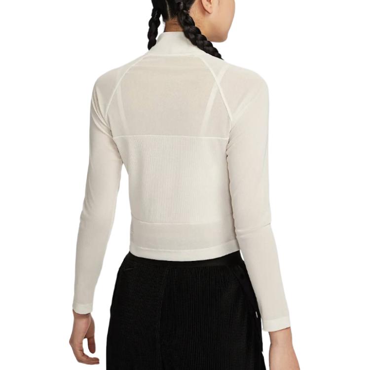 Nike Women's Kobe Bryant L/S Cropped Top Sail/Black IB0015-133