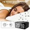 Bedside Large High Clarity LED Display Alarm Clock Radio BLE Speaker Wireless