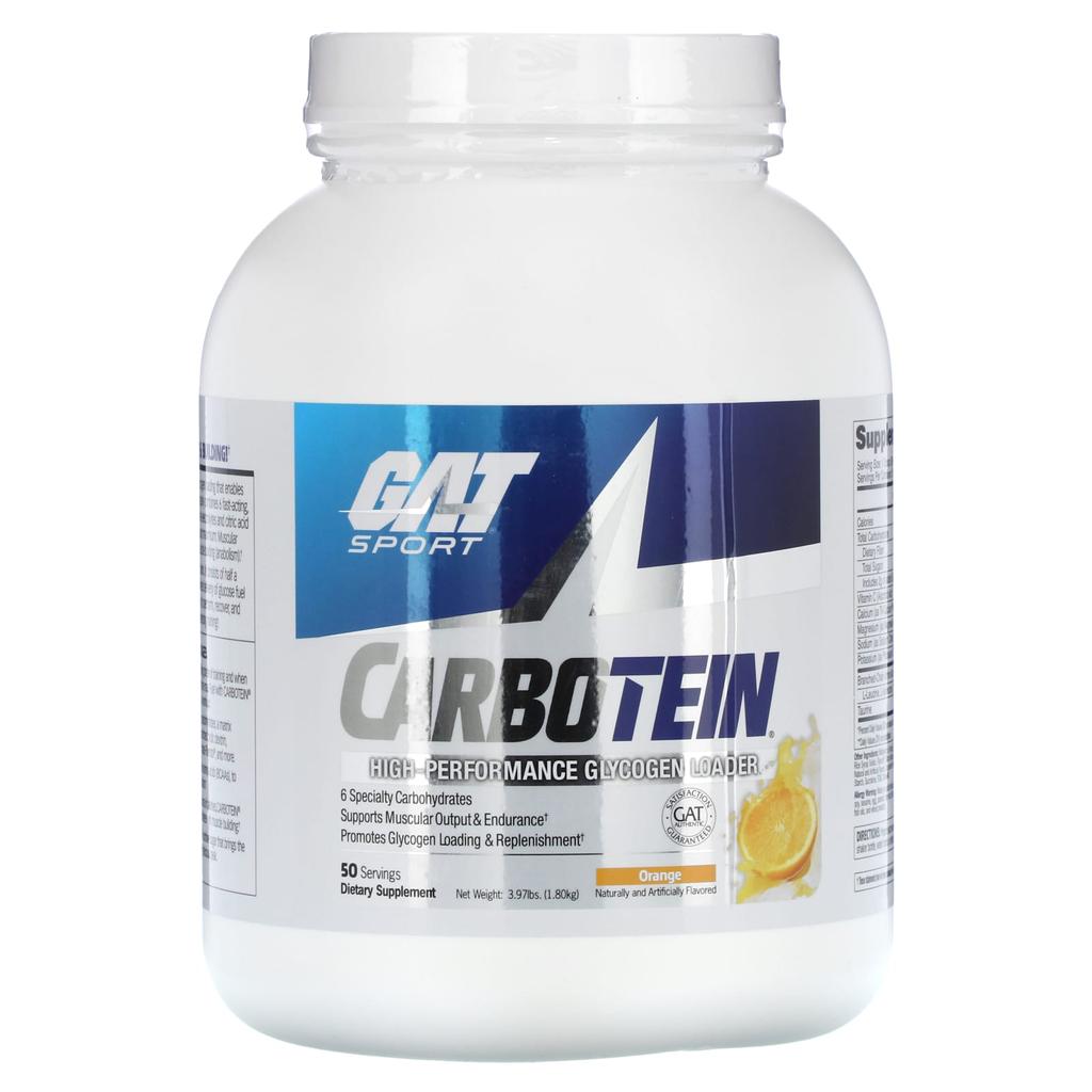 GAT, Carbotein, High Potency Glycogen Loader, Orange, 1.8 kg (3.97 lb)