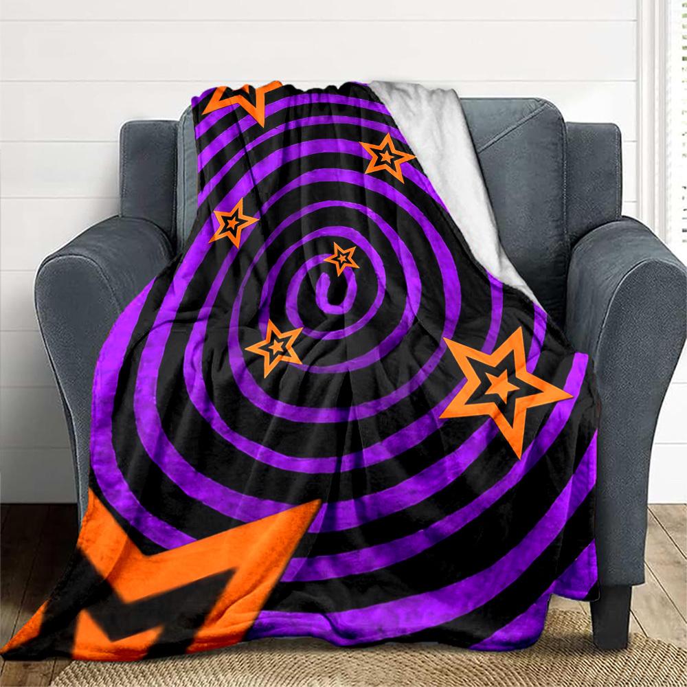 1pc Starburst Pattern Blanket Warm, Cozy, And Soft, Suitable for Sofas, Beds, Cars, And Office Use.Perfect for Camping And Travel, Making It a Great G