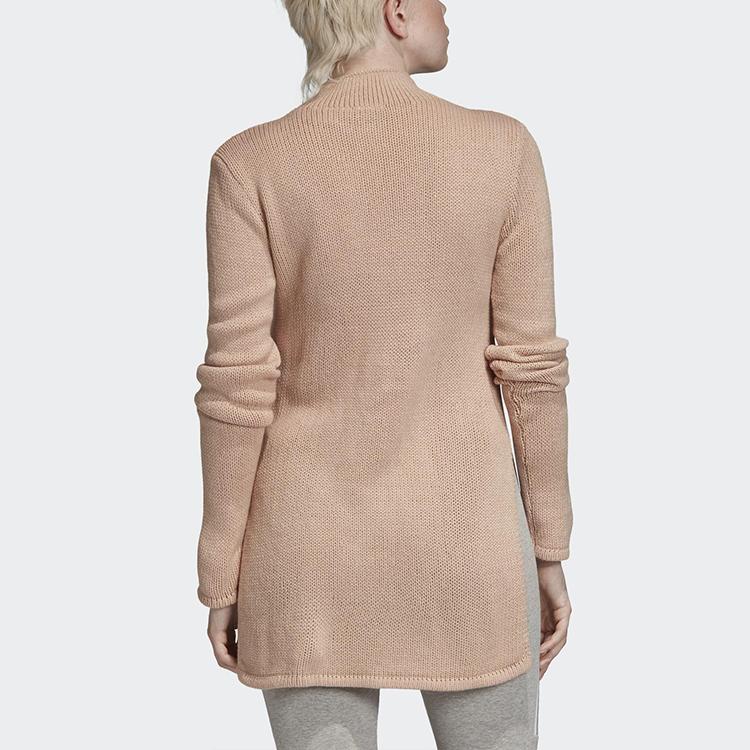 adidas Originals Side Split Three Stripe Pullover Sweater Women Sweater Pearl-Pink FN2795