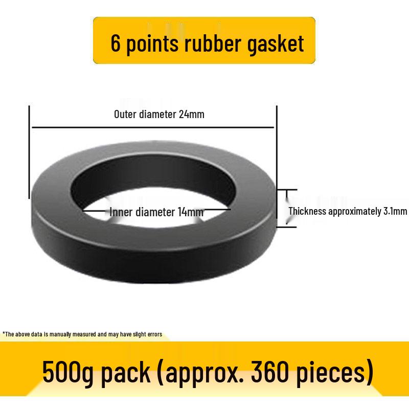 Quick Seal Set: Rubber Gasket, Silicone Ring, Corrugated Hose & Waterproof Gas Pipe Ring