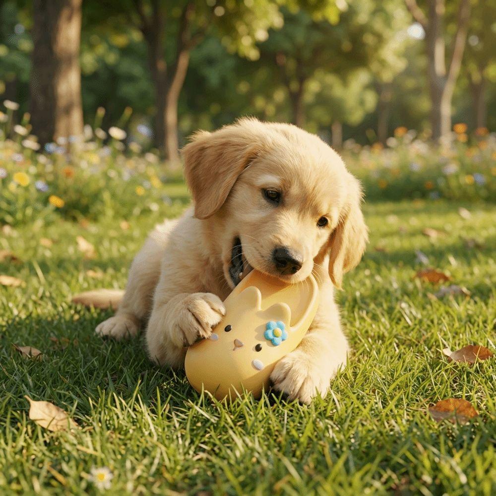 Cartoon Pet Molar Toy Bite-resistant Latex Squeaky Dog Toy Pet Interactive Toys Puppy Teething
