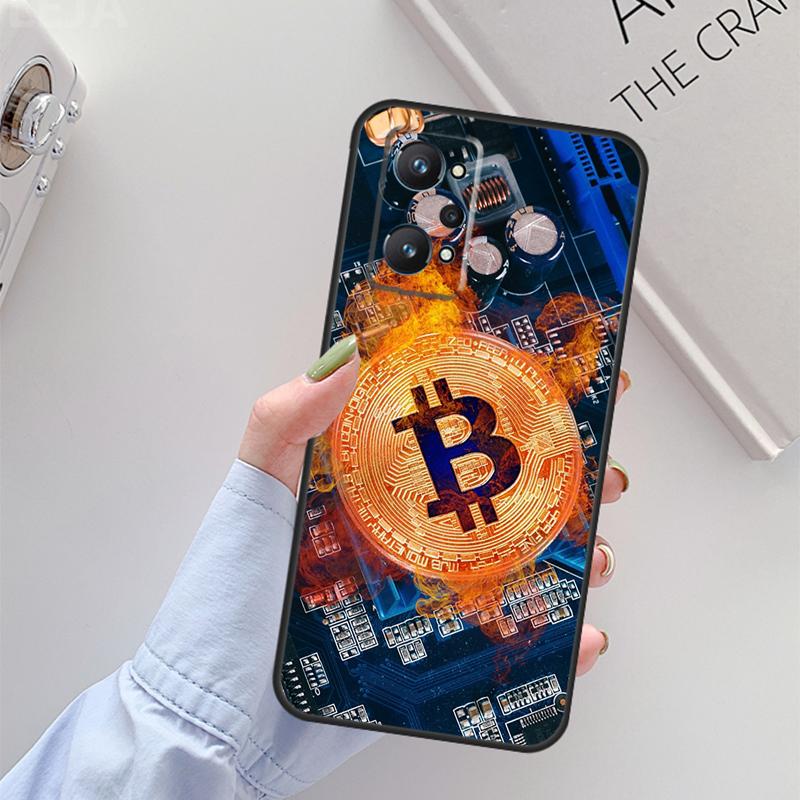 Bitcoin BTC For Realme 11 10 12 13 14 Pro Plus GT 5 6 6T GT7 Pro C67 C61 C53 C51 C21Y C25S C55 C75 Case