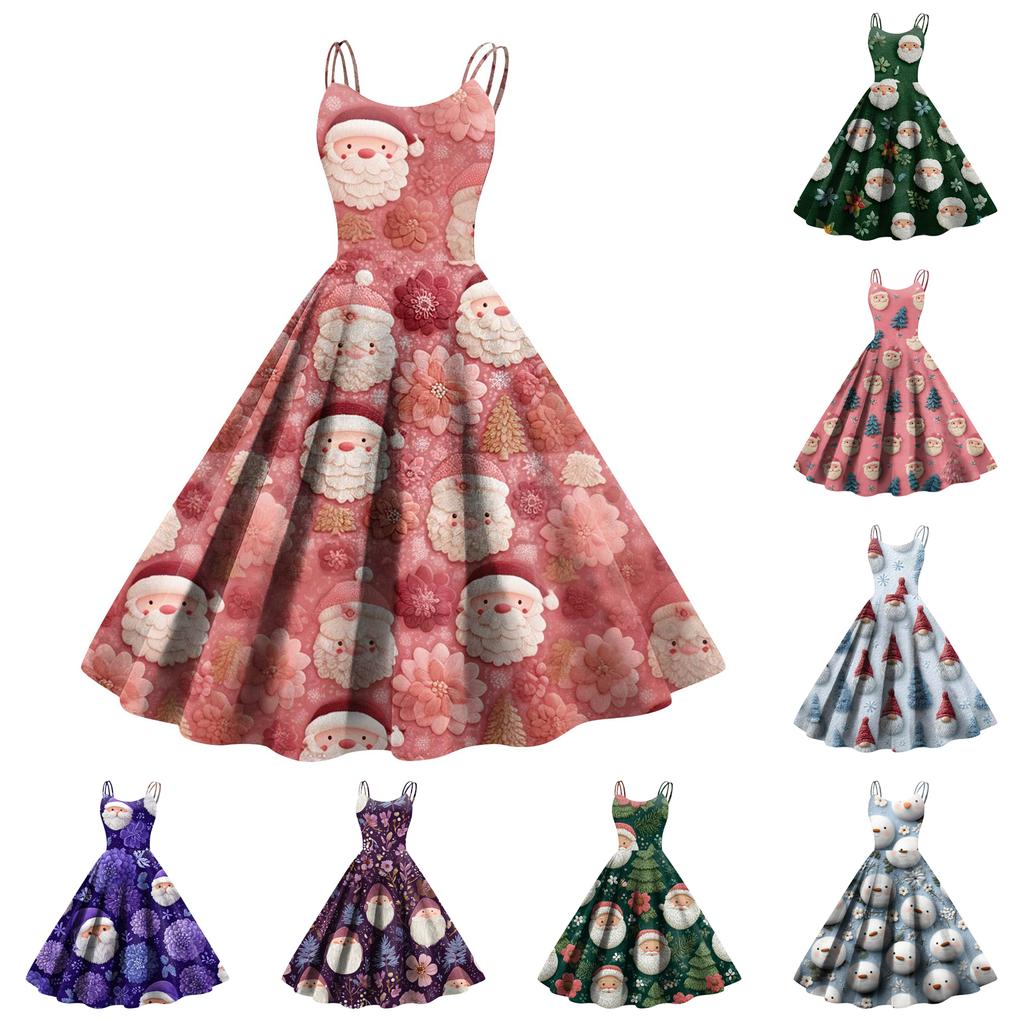 Women's  Print Sexy Off-The-Shoulder Punk Vintage Dress