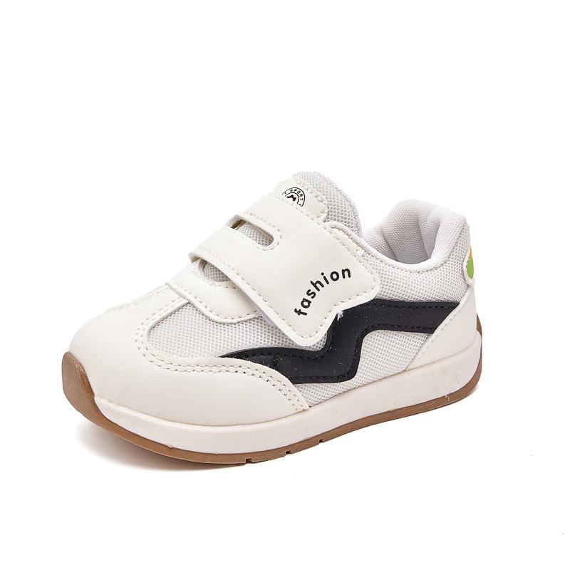 Children's Breathable Boys' and Girls' Sports Shoes with Velcro Fasteners Baby Running Shoes