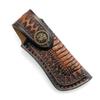Universal Authentic Leather Folding Cutter Case Protective Storage Solution Suitable for Camping Easy Draw Functionality