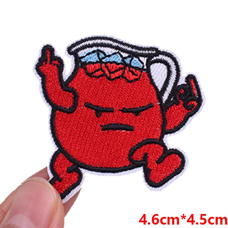 Animal Frog Patches Hats Bags Embroidered Sew Patch DIY Cartoon Animal Iron On Patches For Clothing Cat Frog Embroidery Stickers