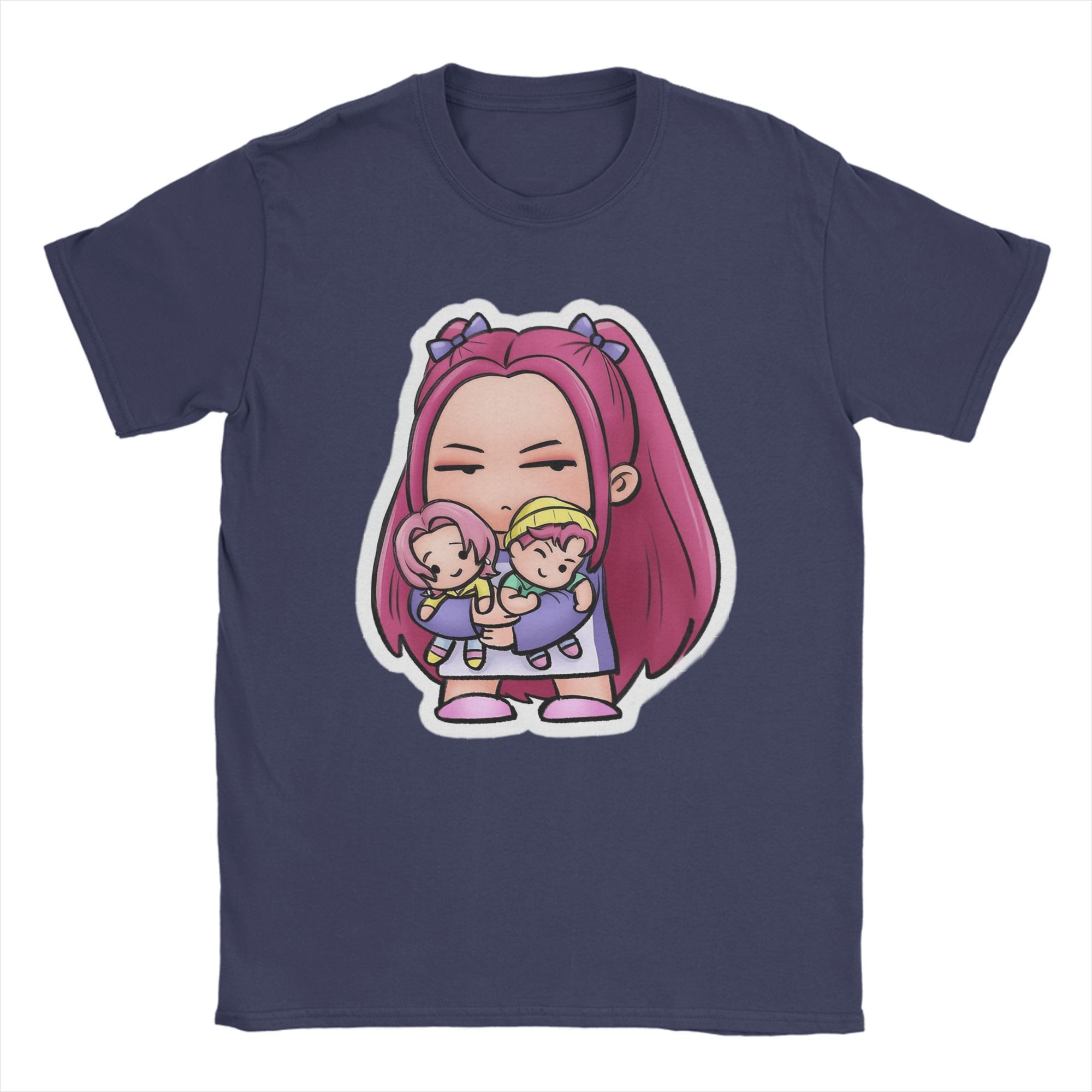 

Men s Mira Fan art from K-pop Demon Hunters T Shirts 100% Cotton Tops Novelty Short Sleeve Round Collar Tees Unique T-Shirts 4XL