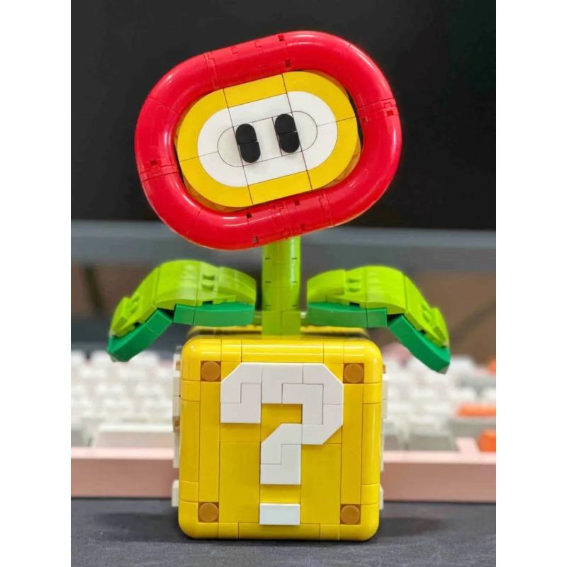 Piranha-Pflanze Topfmodell Passend 71426 Flammenblume Zusammengebaute Bausteine Steine Kinder Puzzlespielzeug Kinder Weihnachtsgeschenke