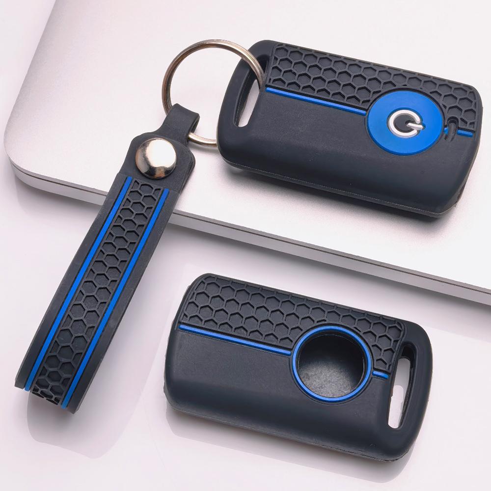 Key Case Cover for YAMAHA Nmax XMax 125 250 309 300 400 Tricity NMAX 125 Tmax Tech Max with Keychain Anti-Scratch Surface Shockproof Structure