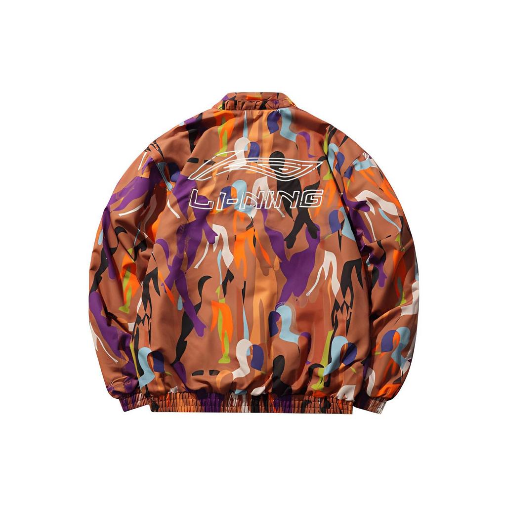 Li Ning Sportmode Serie Locker Langarm Half-Zip Pullover Jacke Herren Jacke Orange AAER197-2