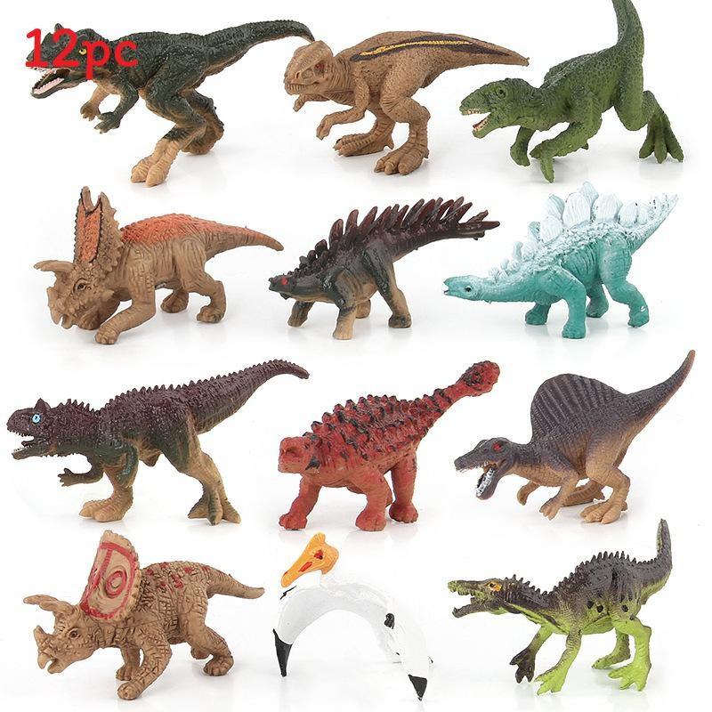 Miniature Dinosaur Tyrannosaurus Models Set Kids Learning Play Collection And