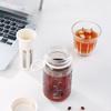 450ml Cold Brew Cups with Scale Mesh Filter Portable Coffee Cup Leakproof Brewing Cold Brew Tea Separator Drinking Water Bottles