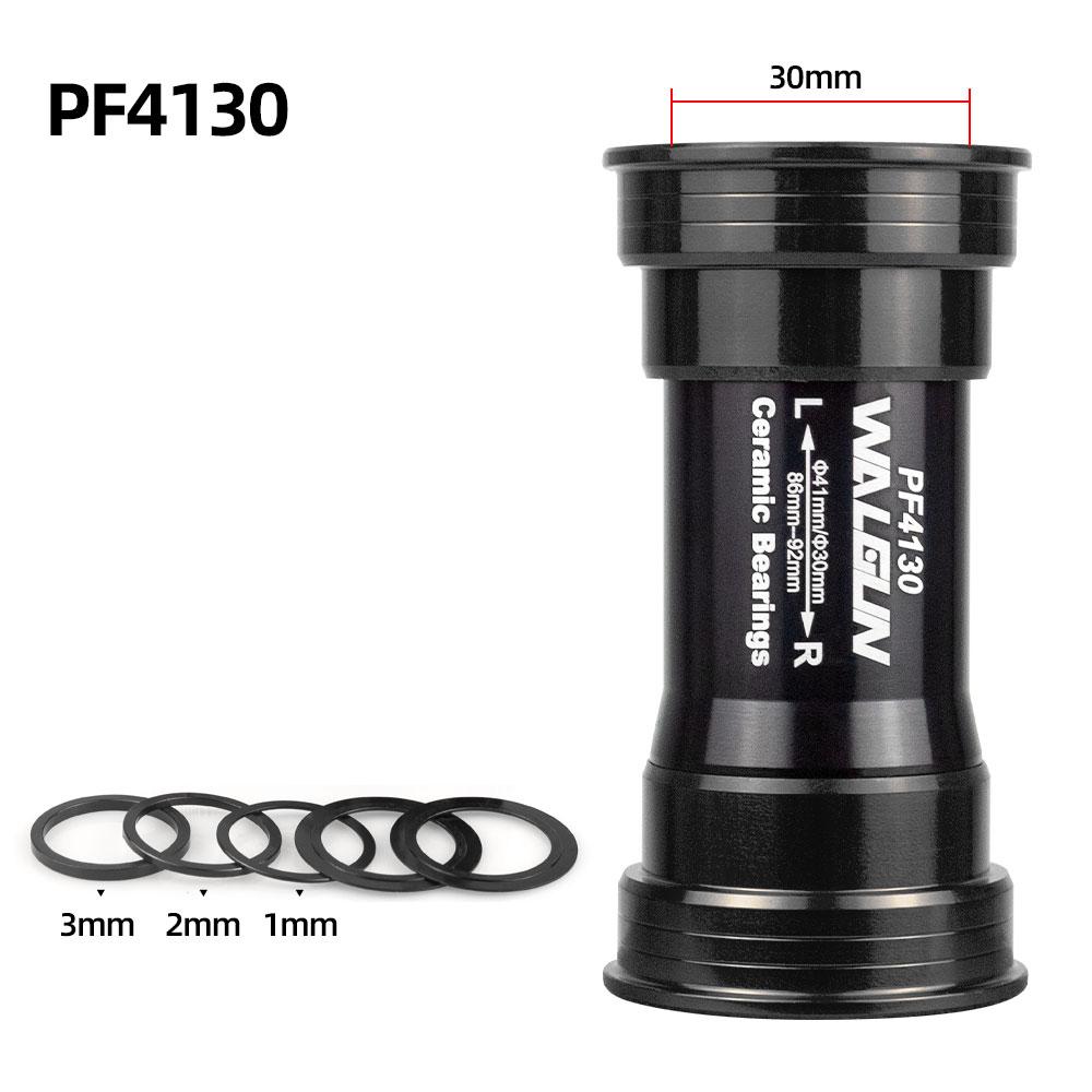 Walgun PF4124 BB86 92 Pressfit Bottom Brackets Mtb Road Bicycle BB PF4130 PF41DUB Frame Shell 86.5-92mm for Shiman SRM DUB GXP PF4130 BLACK