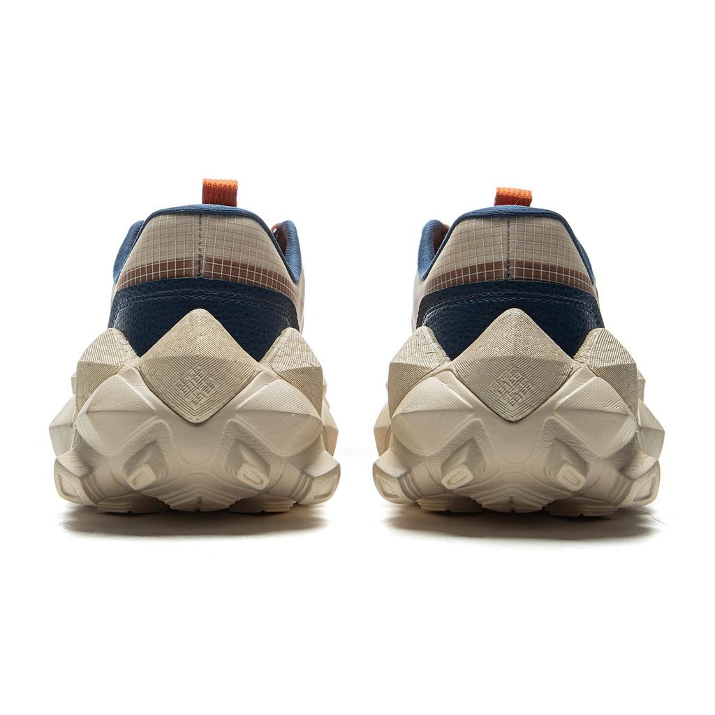 ANB X Li Ning Slip Resistant Abrasion Resistant Low Top Casual Shoes Unisex Rabbit Fur Gray AZGV113-6
