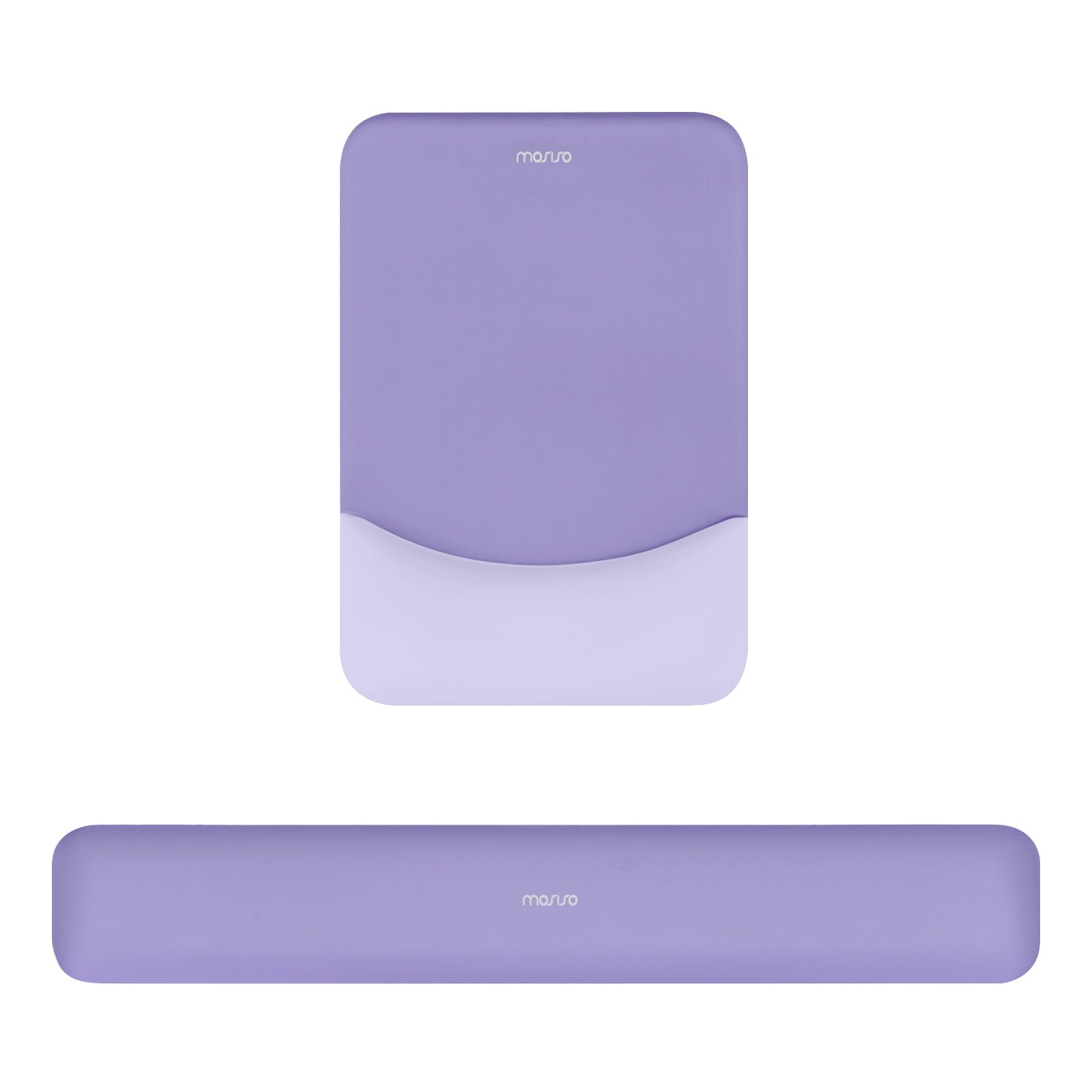 

MOSISO Stress Support Integrated Mouse Pad Rectangular Keyboard Wrist Support & Set, Low-Rebound (Purple) фиолетовый