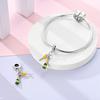 copper Champagne Wine Cup Yellow Pendant Charm Compatible With Authentic Pandora Charm Bead Charms Bracelets Women Do It Yourself Jewellery Gift