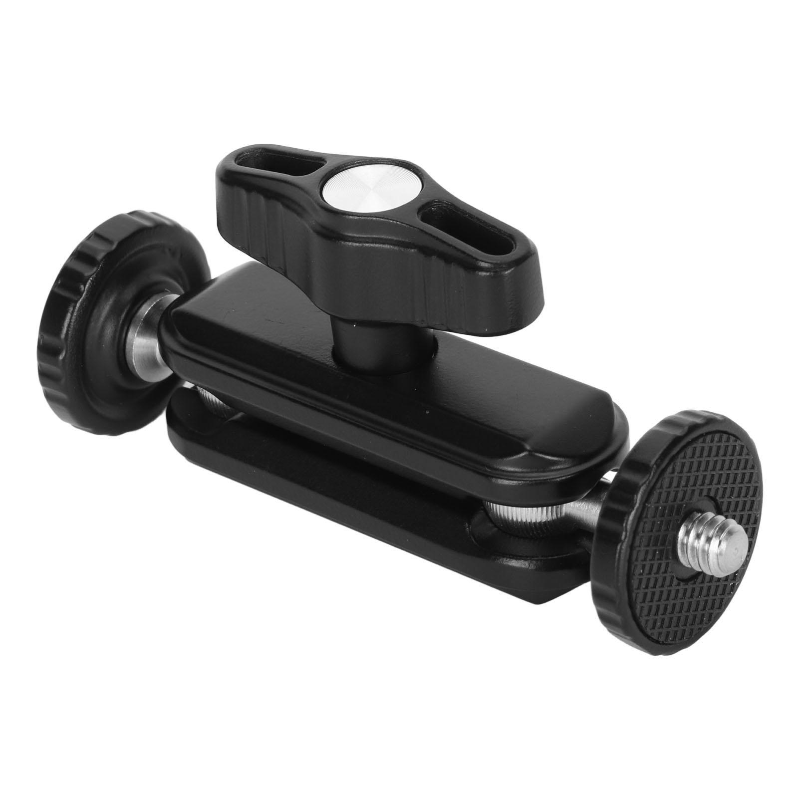 

14-дюймовый винтовой зажим с двойной шаровой головкой, вращающаяся на 360 градусов шаровая головка, зажим из алюминиевого сплава для камеры