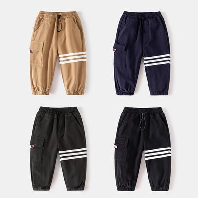 Boys Overalls Spring and Autumn Pants Children's Clothing 2025 New Trousers Children's Korean Version Children's Casual Pants