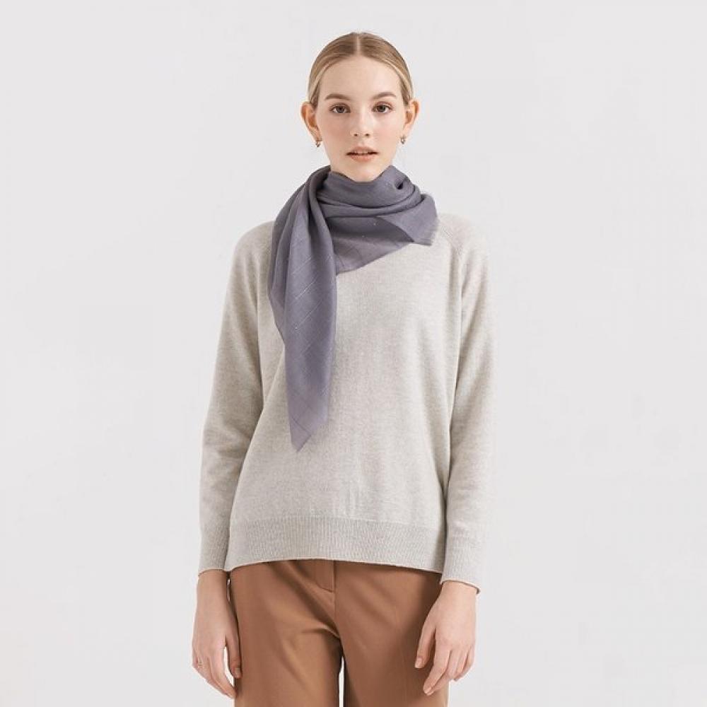 Dal Cashmere Air Cashmere 100 Scarf Shine Charcoal Single option