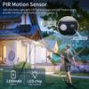 5000LM 468 LEDs Outdoor Solar Lights Waterproof Motion Sensor Human Induction Solar Spotlight Wall Lamp for Yard Garden 3 Modes