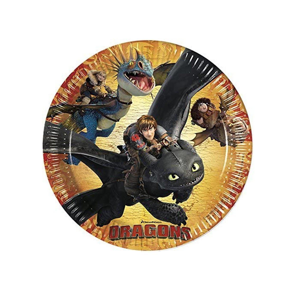 

LDR8851 Драконы, 8 шт Тарелка 23 см