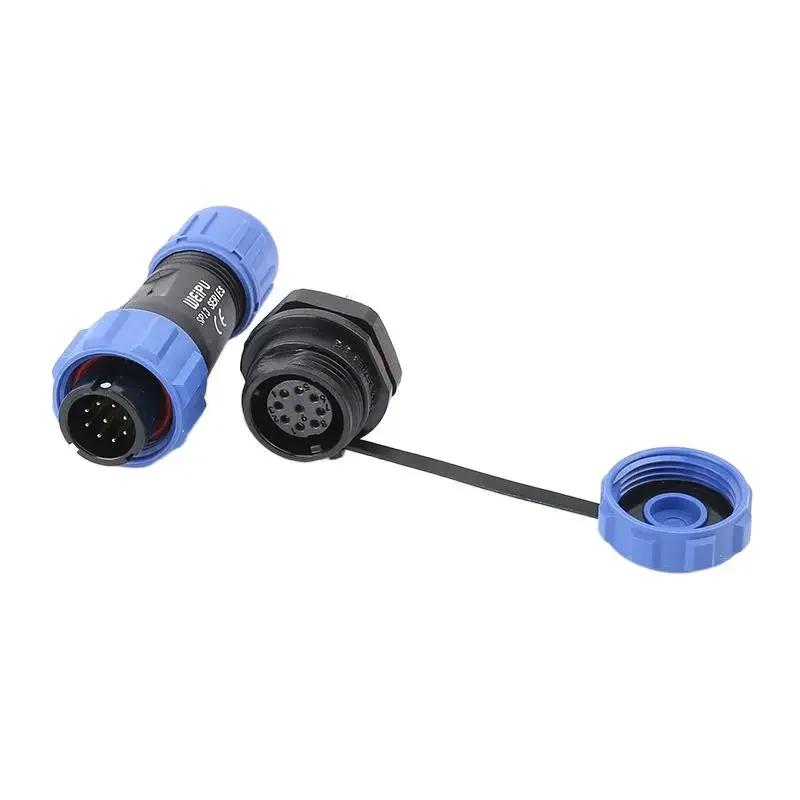 WEIPU SP13 SP1310/P SP1312/S Waterproof IP68 Male Plug Female Socket Aviation Connector Adapter Panel Mount 2 3 4 5 6 7 9 Pin