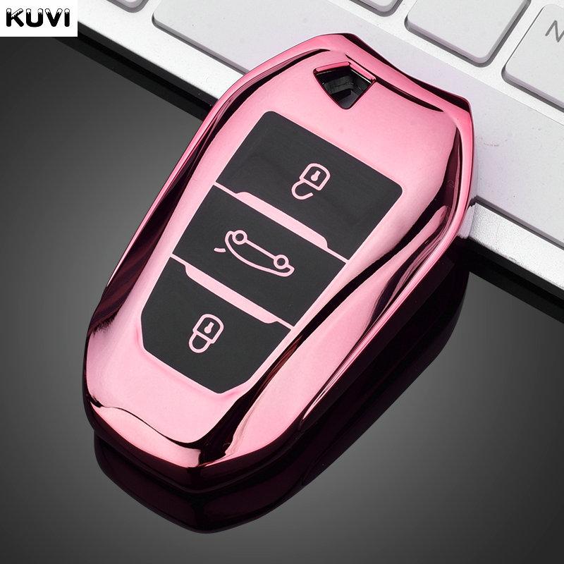 Tpu Car Remote Key Case Cover Shell For Peugeot 2008 3008 4008 5008 308 408 508 Citroen C1 C2 C4 C6 C3-Xr Picasso Grand Ds3 Ds5