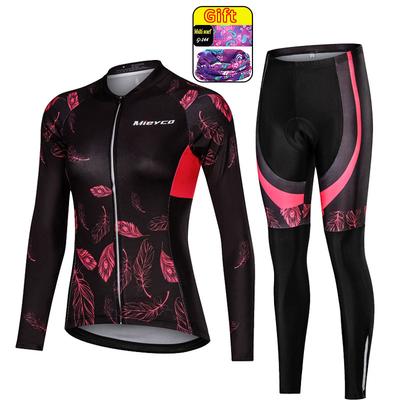 2026 Herbst Atmungsaktives Radsportanzug-Set Frühling Damen Polyester Fahrrad Radsportbekleidung Radsport Fahrradkleidung Radtrikot-Set ciclismo feminino