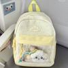 Preppy Backpack Aesthetic Lightweight Casual Daypack for Girls Elementary Middle School College Style Travel