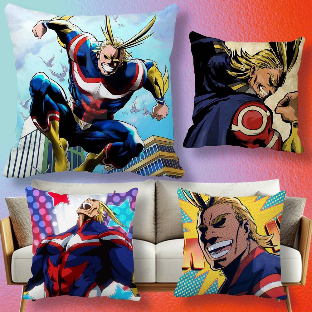 Pc Cartoon Character All Might Pillow Cover Gift High Definition Digital printingSurprise Vivid Pattern Household