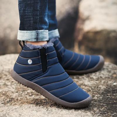 Flat Warm Cold Proof High Top Winter Shoes Man Sale Offer Casual Thick Plush Quality Work Anti Slip Brands Snow Boots for Men