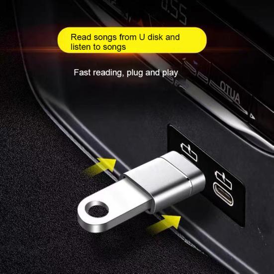 OTG Adapter Plug Aluminum Alloy Type-C Play Mini to USB 3 Converter